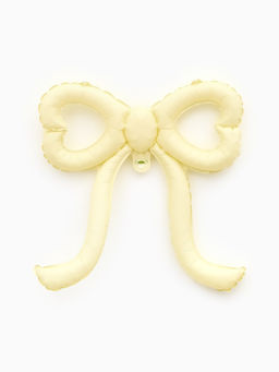 Цена за 3 шт. Воздушный шар фольгированный 22" «Бант», кремовый