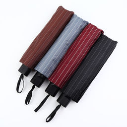 Зонт механический «Мелкая полоска», эпонж, 4 сложения, 8 спиц, R=47/55 см, d=94 см, МИКС