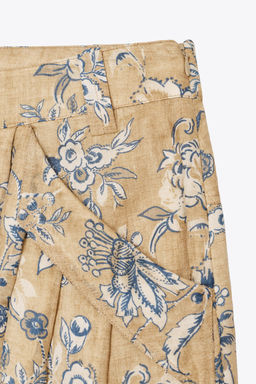 ZW COLLECTION RAMIE FLORAL PRINT SKIRT - Zara фото 14