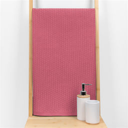 Полотенце 21С105-ШР+Гл 65*95 "Суфле плюс" цв. 1699 рис. 815 красно-коралловый