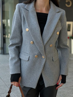 Жакет AURA 1116-176 серый меланж  фото 5