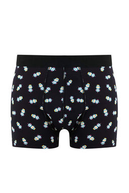 Cok Renkli 3lu Paket Desenli/Duz Pamuklu Boxer TMNAW25BX00009 - Trendyolmilla фото 14