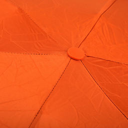 Зонт-мини механический Палитра UPF50+ ткань эпонж (полиэстер) + черное УФ-покрытие, 6 лучей, д/купола 90см, 5 сложений, 18см в сложенном виде, механизм против ветра, ручка с покрытием soft-touch, цвет оранжевый, 218гр (Китай) - Домашняя мода фото 5