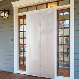 Сетка антимоскитная на магнитах для защиты от насекомых, 80×210 см, белая