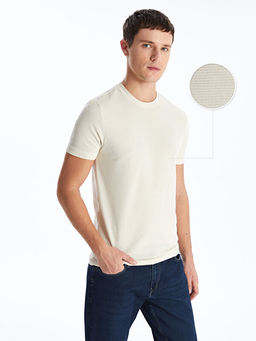 Bisiklet Yaka K?sa Kollu Erkek Dokulu Ti??rt