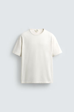 HEAVYWEIGHT RIBBED TRIM T-SHIRT