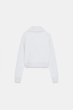 CHAQUETA FELPA CREMALLERA / Gris vigor? - Zara фото 7