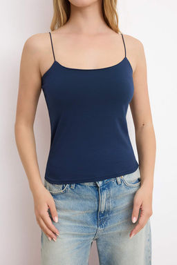 Trendyolmilla Siyah-Beyaz-Bej 3lu Paket Ask?l? Vucuda Oturan Kare Yaka Esnek Orme Atlet TWOSS24AL00054  фото 24
