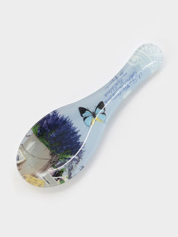 Подставка под ложку Доляна «Лаванда», 23.5×8.3 см, стекло