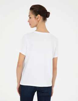 Beyaz Comfort Fit Ti__rt - Pierre cardin фото 5