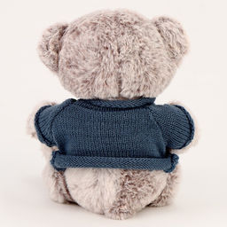 Мягкая игрушка «Медведь», 20 см, в кофте, серая