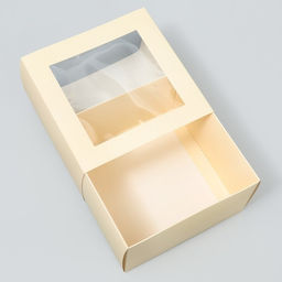 Цена за 5 шт. Коробка подарочная складная с пластиковым окном, упаковка, «Топленое молоко», 14×14×8 см