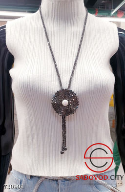 Колье-галстук со стразами - Bruno фото 3