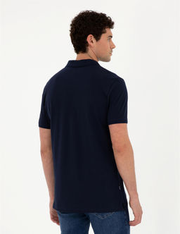 Lacivert Regular Fit Basic Ti__rt - Pierre cardin фото 5