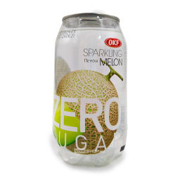 Напиток газированный без сахара со вкусом дыни Sparkling Zero Sugar Melon OKF, Корея, 350 мл Акция