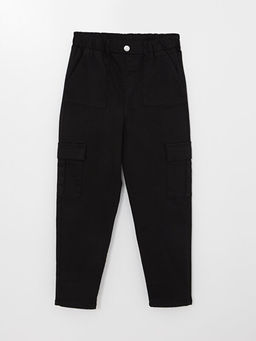 Beli Lastikli Basic Gabardin K?z ?ocuk Pantolon