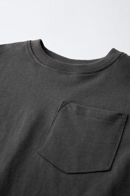 PLAIN T-SHIRT WITH POCKET - Zara фото 9