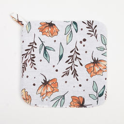 Набор кухонный Доляна Oleander: варежка 20×27 см, прихватка 19×19 см, 100% хлопок