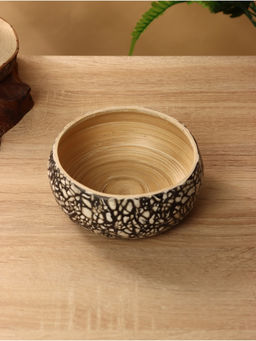 Ваза для фруктов, 15×15×6 см, бамбук