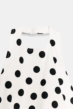 TOP GLOBO LUNARES / Crudo / Negro - Zara фото 7