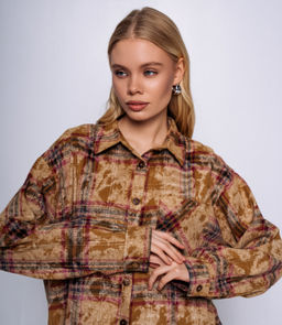 Рубашка #БШ2920, горчичный