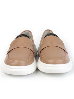 03-ZL-8501 DK. BEIGE/BROWN Полуботинки женские (натуральная кожа) - Фабричный китай фото 8