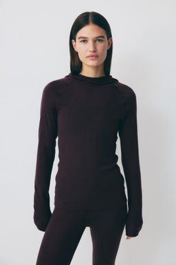 Top de deporte de lana con capucha - H&m фото 2