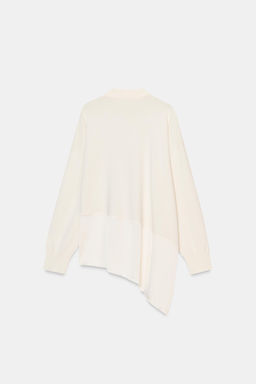 JERSEY PUNTO COMBINADO ASIM?TRICO / Blanco - Zara фото 6