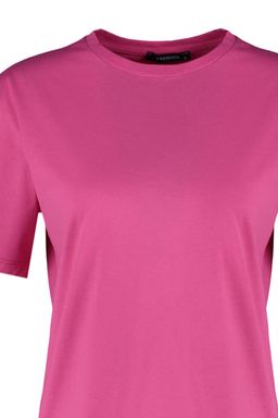 TRENDYOLMILLA Beyaz %100 Pamuk Bisiklet Yaka Oversize/Genis Kal?p Orme T-Shirt TWOSS20TS0134 фото 13