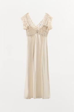 SATIN LACE CAMISOLE DRESS - Zara фото 3