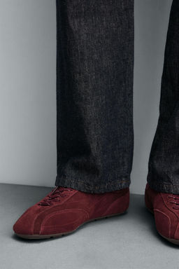 ULTRA-THIN SOLE LEATHER TRAINERS - Zara фото 7