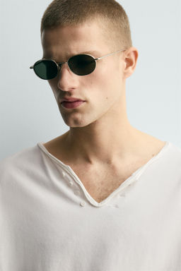 CAMISETA CUELLO PANADERO IRREGULAR / Crudo - Zara фото 5