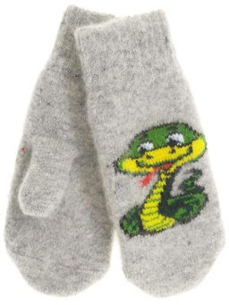 Варежки детские круговые Змейка 0711-1 - Рассказовские варежки фото 2