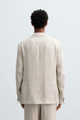 100% LINEN SUIT BLAZER - Zara фото 3
