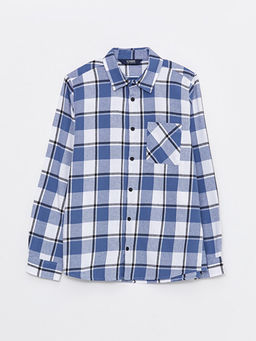 Ekose Uzun Kollu Erkek ?ocuk Oduncu G?mlek