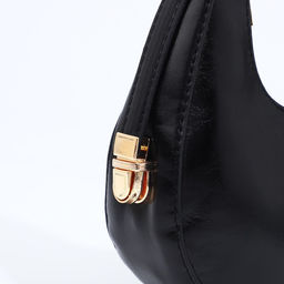 Сумка-багет на молнии, цвет чёрный - Simaland фото 4