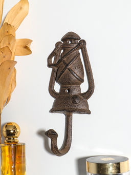 Крючок настенный «Походный фонарь», ключница декоративная, чугун, 19×8×8.8 см