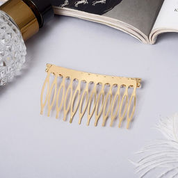 Цена за 2 шт. Гребень для волос QF «Либерти», роскошь, 6×4 см, золото