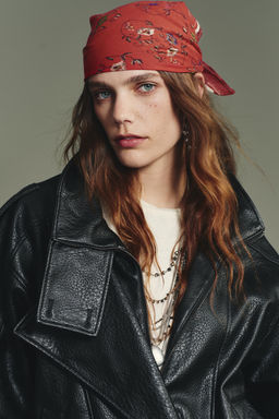 EMBROIDERED PRINT SCARF - Zara фото 3