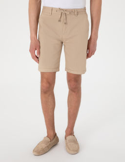 Bej Slim Fit Beli Lastikli Ba_c_kl_ Dokuma _ort - Pierre cardin фото 2
