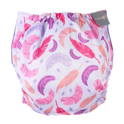 Трусики-подгузник, многоразовый, Перья - Крошка я фото 4
