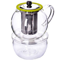 25674 Чайник стекло 800мл+ подогрев,сито МВ (х12) - Mayer&boch фото 3