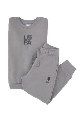 Erkek _ocuk Gri Pijama Tak_m_ Sepette S_rpriz _ndirim