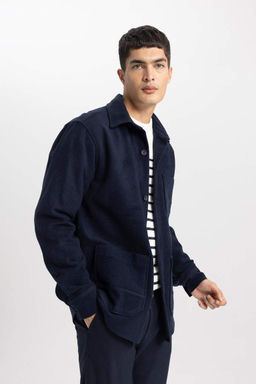 Рубашка обычного кроя с длинными рукавами и мягкой подкладкой - Defacto фото 7