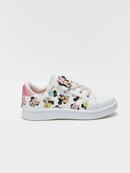 Minnie Mouse Bask?l? S?n?f?n Y?ld?z Sporcusu Spor Ayakkab?s?