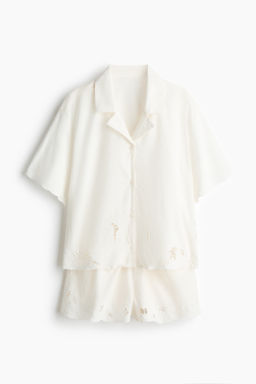 Pijama con bordado ingl?s - H&m фото 2