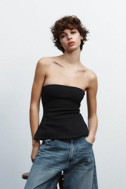 INTERLOCK BANDEAU TOP - Zara фото 4