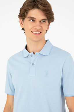 Мужская голубая футболка Неожиданная скидка в корзине - U.s. polo assn фото 2