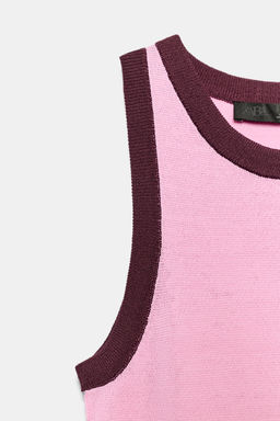 TOP HALTER PUNTO / Rosa medio - Zara фото 7