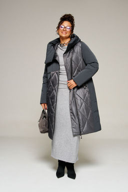 Пальто Beautiful Free 8023 графит